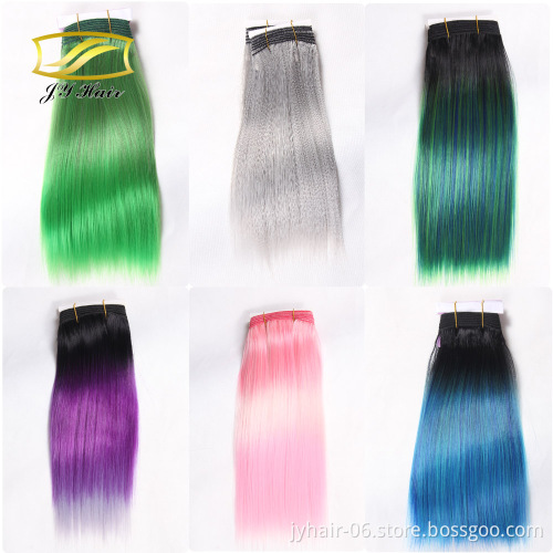 Ombre Synthetic hair extension Accept OEM hair color Factory Wholesale Vendor